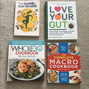 Health books and cooking books